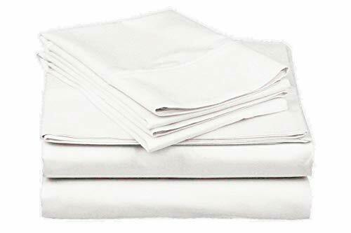 POSH HOME SOLID SHEET SET DOUBLE BRUSHED 4 pc ULTRA SOFT SET WRINKLE KING WHITE