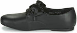 BIRKENSTOCK SAUNDERS WOMEN BLACK LEATHER LACE UP DERBY SHOE NARROW WIDTH 1017822