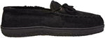 OLD FRIEND MEN'S CALIFORNIA SUEDE MOCCASIN SLIPPERS sz 14 W BLACK / GREY 421220