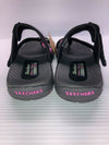 NEW SKECHERS WOMEN'S REGGAE-RASTA SANDALS BLACK/FUCHSIA sz 9 FREE SHIP 46444