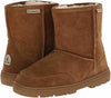 BEARPAW MEN'S PATRIOT SUEDE WINTER SHORT FAUX FUR BOOTS sz 12 M HICKORY 1693M