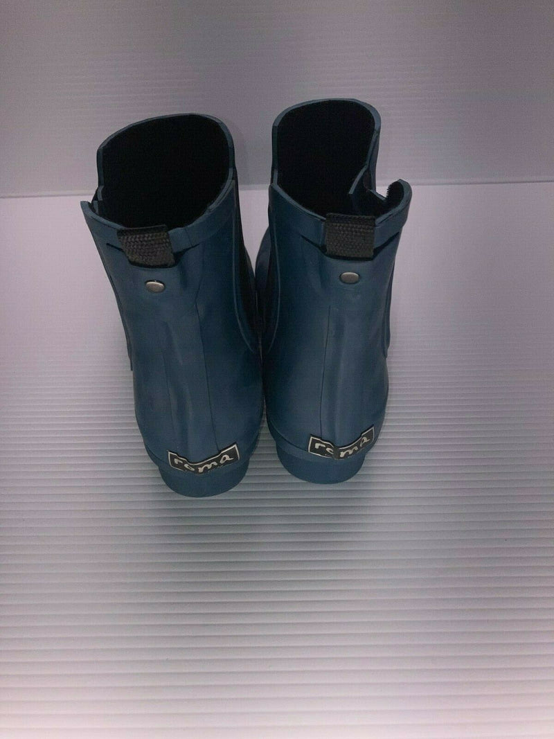 ROMA WOMEN'S CHELSEA WATERPROOF COMFORTABLE COZY SLEEK RAIN BOOT sz 8 MATTE TEAL