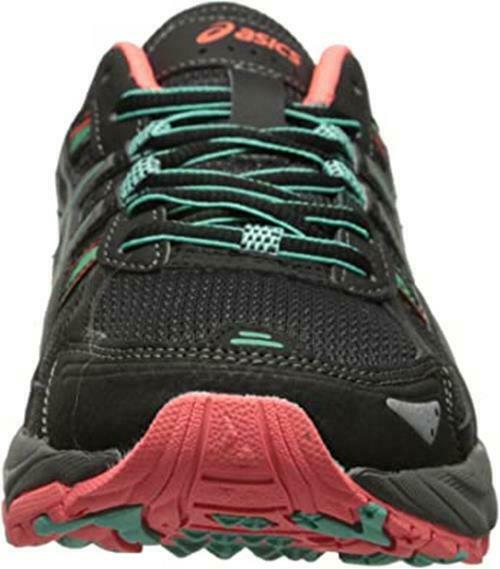 ASICS WOMEN'S GEL VENTURE 5 RUNNING SHOES sz 7.5 BLACK / MINT / CORAL T5N8N 9070