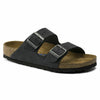 NEW BIRKENSTOCK WOMENS ARIZONA REGULAR WIDTH SANDAL BLACK OILED NUBUCK LEATHER