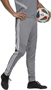 ADIDAS MEN'S TIRO 19 TRAINING SOCCER PANTS ANKLE ZIP sz M GREY WHITE FREE SHIPP