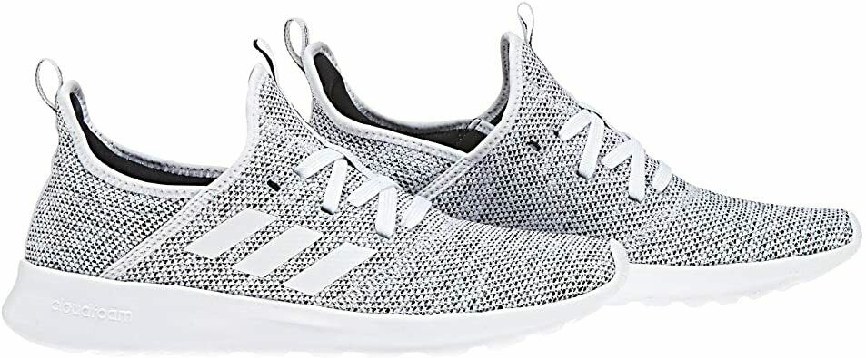 ADIDAS WOMEN'S CLOUDFOAM PURE COURSE RUNNING SHOE sz 8 WHITE / BLACK DB0695