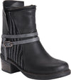 MUK LUKS WOMEN'S NINA ANKLE FASHION BOOTS WATER RESISTANT sz 6 BLACK 16923-001