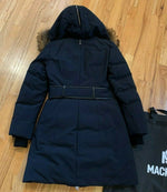 NEW MACKAGE TRISH BLACK DOWN PARKA WOMAN COAT DWR INSULATED FUR HOOD FREE SHIP