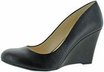 JESSICA SIMPSON WOMEN'S CASH WEDGE PUMP NOBLE sz 8 M BLACK JS-CASH 707JS4974