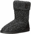 MUK LUKS WOMEN'S JANET PULL ON KNIT WARM SLIPPER BOOTS sz 6 OXFORD 16762 005