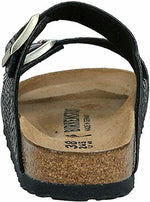 BIRKENSTOCK WOMEN'S ARIZONA SANDAL sz EU 43 US 12-12.5 SHINY SNAKE BLACK MULTI