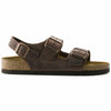 NEW BIRKENSTOCK MENS MILANO REGULAR WIDTH SANDAL HABANA LEATHER FOOTBED 34871