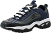 SKECHERS MEN'S SPORT ENERGY AFTER BURN TRAINER SNEAKERS sz 13 NAVY / GRAY  50081