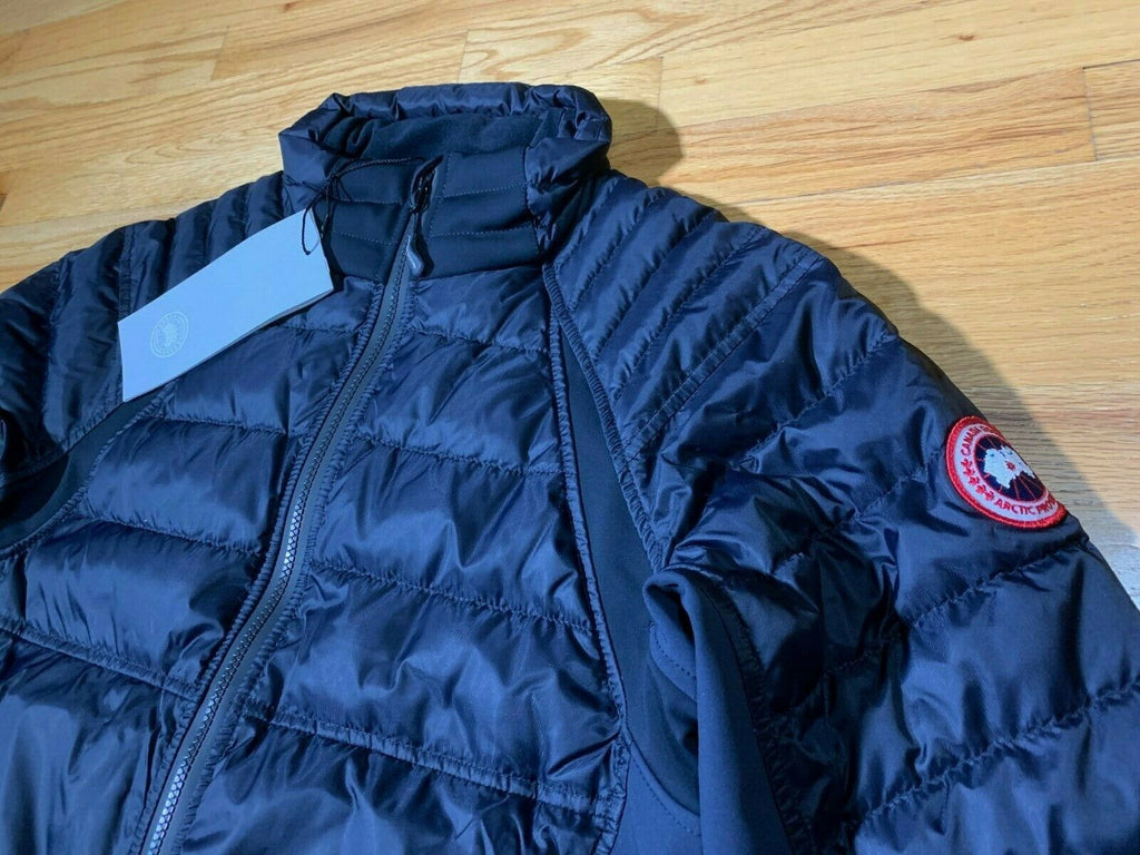 NEW CANADA GOOSE MENS HYBRIDGE PERREN JACKET MENS NAVY sz M MEDIUM DOWN 2727M