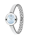 NEW MOVADO WOMENS BOLD STAINLESS STEEL BANGLE WATCH 28mm 3600629 BLUE FREE SHIP