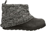 MUK LUKS WOMEN'S PATTI CABLE KNIT CUFF FLAT FASHION BOOTS sz 6 EBONY 17096 002