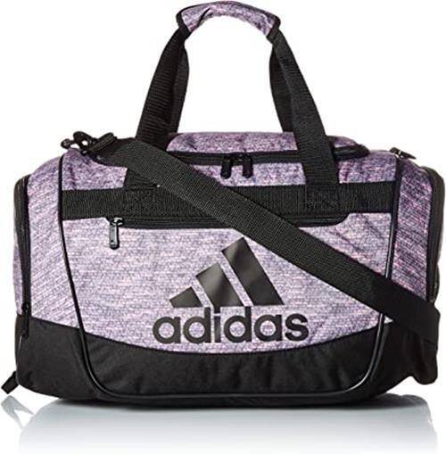 ADIDAS DEFENDER 3 SMALL DUFFEL CLASSIC CARRY ON GYM BAG BLACK PINK JERSEY PINK