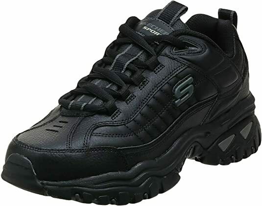 SKECHERS MEN'S SPORT ENERGY AFTER BURN LACE UP TRAINER SNEAKERS 11 BLACK 50081