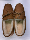 NEW BEARPAW MEN'S MOC II WIDE SHEEPSKIN SHOES HICKORY sz 14 W FREE SHIP SLIPPER