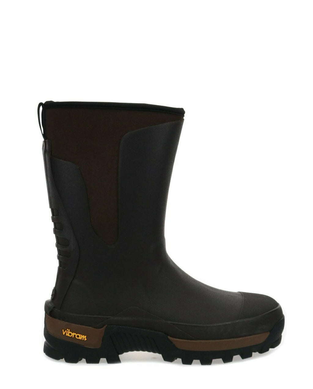 NEW Western Chief Neoprene MID Boot Men Waterproof Insulated BROWN VIBRAM Fleece