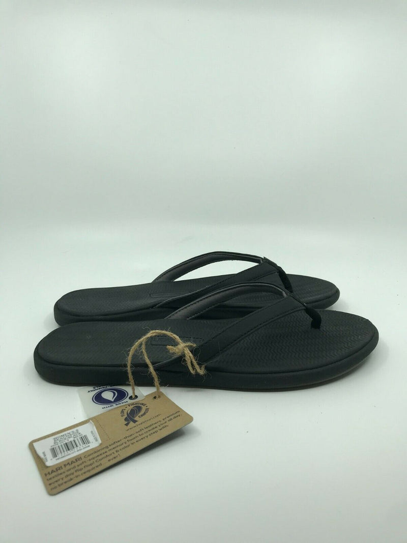 NEW HARI MARI WOMENS BEACHSIDE SANDALS BLACK or BERRY/NAVY SIZES 7-11 FREE SHIP