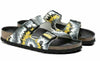 BIRKENSTOCK ARIZONA HEX TIE DYE MULTI GREY WOMENS BIRKO FLOR SANDAL NARROW FLAT