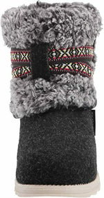 MUK LUKS WOMEN'S TAMARA PULL ON FASHION BOOTS sz 7 DARK GREY HEATHER 1000056 021