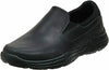 SKECHERS MEN'S RELAXED FIT GLIDES CALCULOUS LEATHER LOAFER 13 EW BLACK 64589EWW