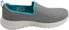 SKECHERS WOMEN'S GO WALK JOY SLIP ON WALKING SHOES sz 11 GRAY / LIGHT BLUE 15600