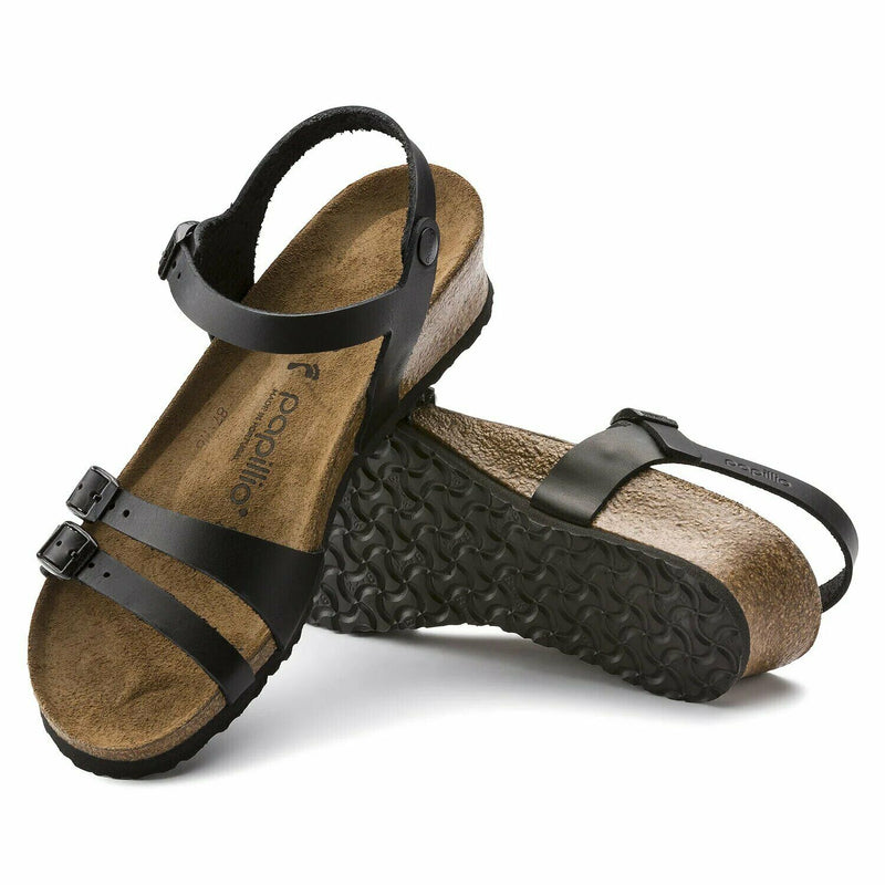 BIRKENSTOCK LANA WOMENS SANDALS PAPILLIO BLACK EU 37-42 NEW 13159 NARROW LEATHER