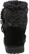 MUK LUKS WOMEN'S ALYX FLAT ANKLE PULL ON FASHION BOOTS sz 9 BLACK 1000073-001