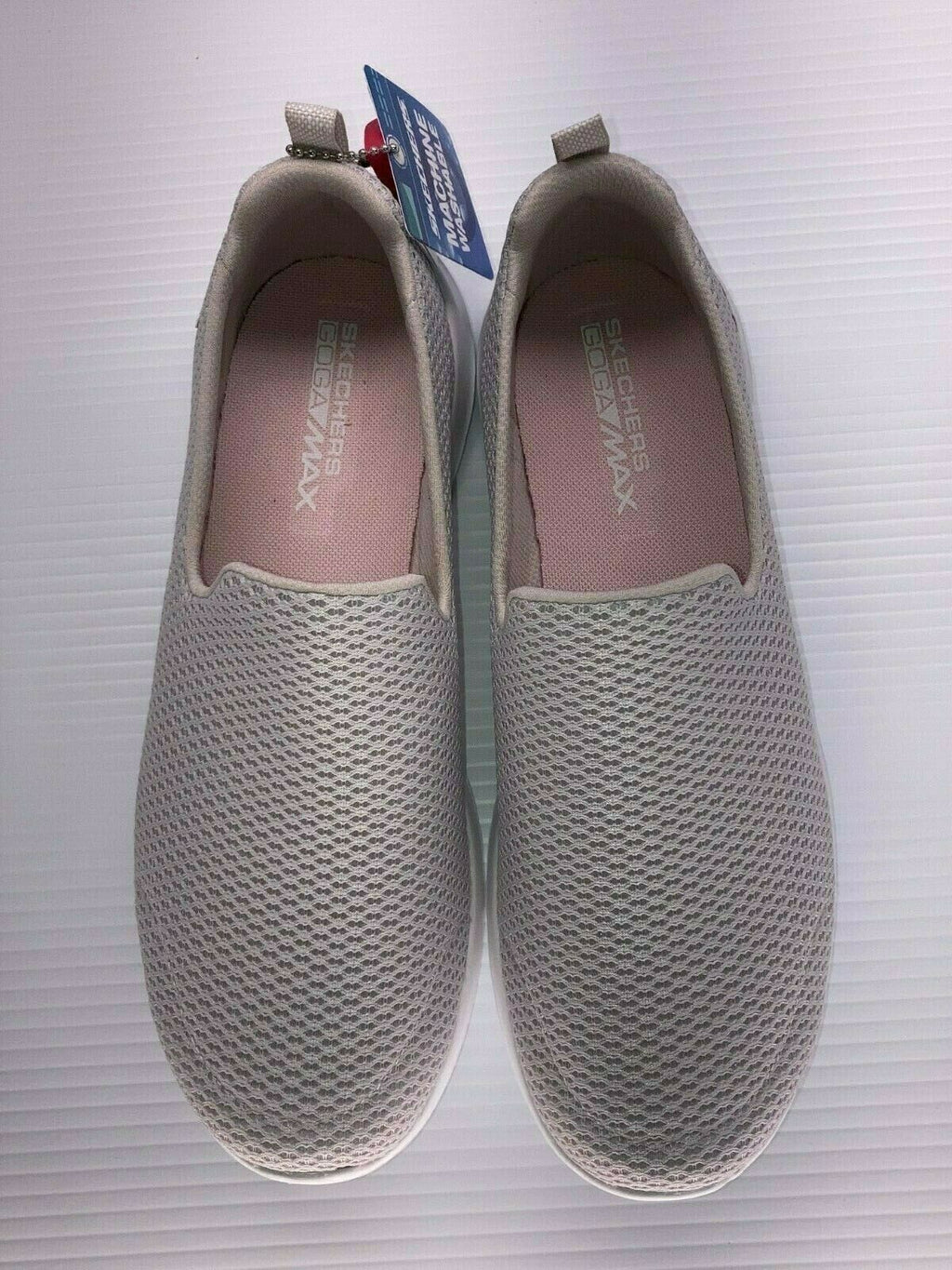 NEW SKECHERS WOMENS GO WALK JOY SLIP ON SHOES TAUPE sz 8.5 FREE SHIP 15600