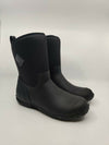 MUCK WOMENS MUCKSTER II MID RUBBER BOOTS BLACK ROSES SZ 7-10 WATERPROOF INSLTD