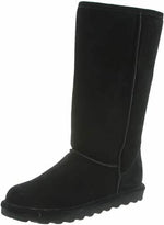 BEARPAW WOMEN'S ELLE TALL SUEDE WINTER PULL ON BOOTS sz 7.5 M BLACK II 1963W