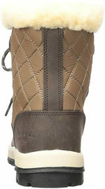 BEARPAW WOMEN'S BETHANY WATERPROOF SNOOW BOOTS sz 10 M CHOCOLATE / KHAKI 1845W