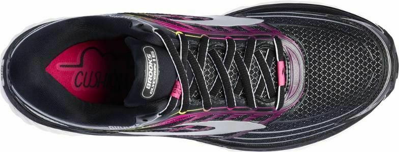 BROOKS WOMEN'S GLYCERIN 15 GTS RUNNING SNEAKERS 11 M BLACK PINK PLUM 1202471B088