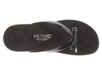 NEW WOMENS SANDALS VIONIC BELLA II BLACK 8 FLIP FLOPS SUPPORTIVE - LAST PAIR