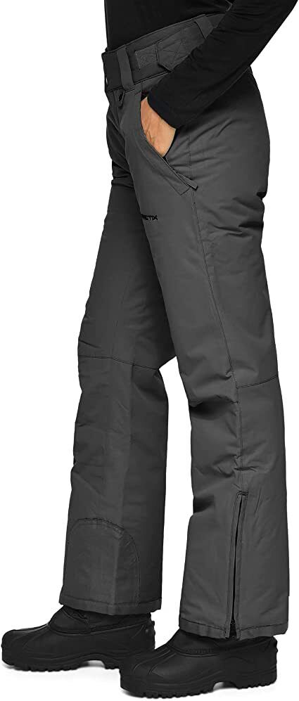 Arctix Women's Sarah Fleece-Lined Softshell Snow Ski Pants Black Small 4/6  Tall