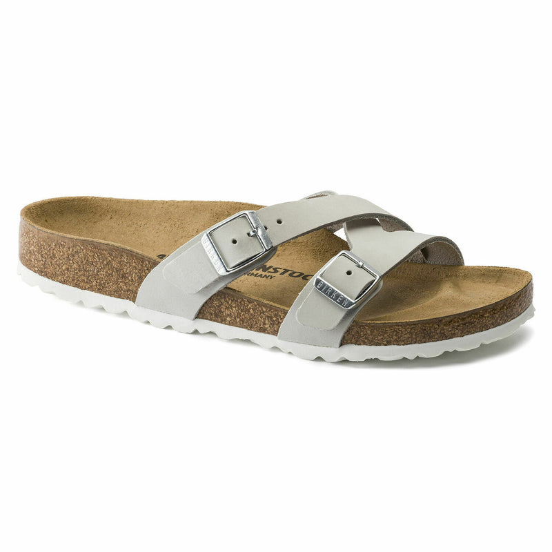 BIRKENSTOCK WOMENS YAO SANDAL NUBUCK LEATHER MINERAL NARROW 1016097 FREE SHIP