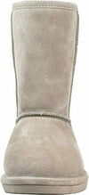 BEARPAW WOMEN'S EMMA SHORT SHEARLING PULL ON WINTER BOOTS sz 6.5 MUSHROOM 608W