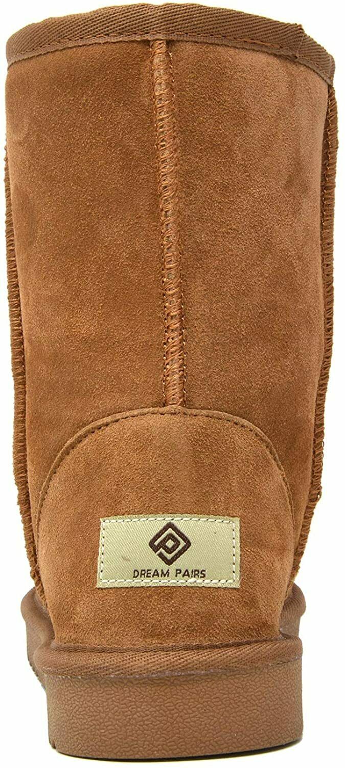 DREAM PAIRS WOMEN'S SHORTY-NEW INDOOR OUTDOOR WINTER BOOTS sz 8 CHESTNUT