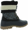 COUGAR STORM WOMEN'S CREEK WATERPROOF THERMOLITE WINTER BOOTS 8 BLACK DOT PLAID