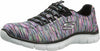 SKECHERS WOMENS EMPIRE GAME ON SNEAKERS BLACK MULTI 7.5 WIDE SHOE 12414