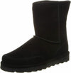 BEARPAW MENS BRADY SHEEPSKIN PULL ON WINTER MID CALF BOOTS sz 10.5 M BLACK 2166M