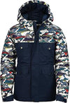 ARCTIX KIDS SLALOM INSULATED WINTER JACKET sz L (14-16) WHITE MULTI CAMO 83903