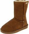 BEARPAW WOMEN'S EMMA SHORT SHEEPSKIN PULL ON WINTER BOOTS sz 10 M HICKORY 608W