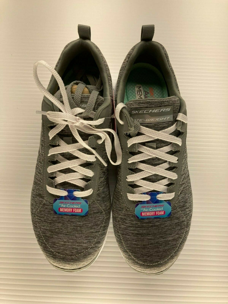 NEW SKECHERS WOMEN'S FLEX APPEAL 2.0 SNEAKERS GRAY sz 7.5 FREE SHIP 12753