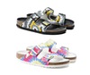 BIRKENSTOCK ARIZONA HEX TIE DYE MULTI GREY WOMENS BIRKO FLOR SANDAL NARROW FLAT