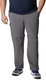 COLUMBIA MEN'S SILVER RIDGE CONVERTIBLE PANTS sz 38W x 30L CITY GREY 1441671