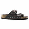 NEW BIRKENSTOCK MEN ARIZONA REGULAR WIDTH SANDAL HABANA LEATHER STUDS 1015451